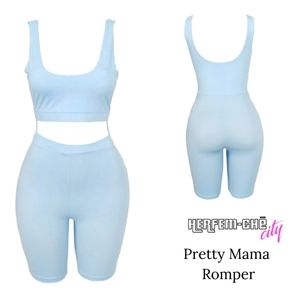 Baby blue romper